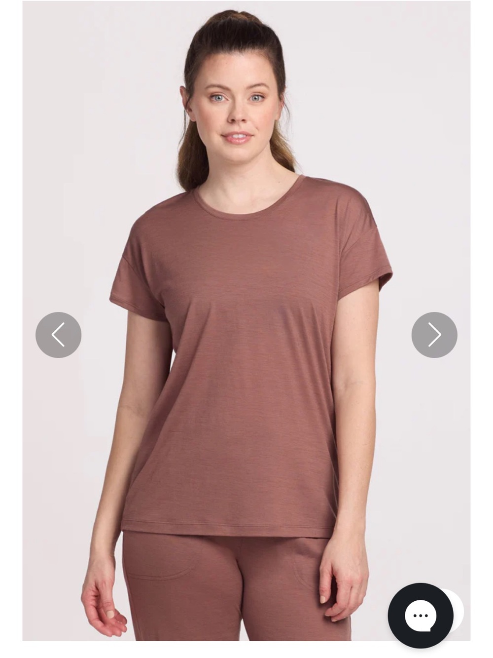 New WoolX Billy Lounge Tee in Nutmeg